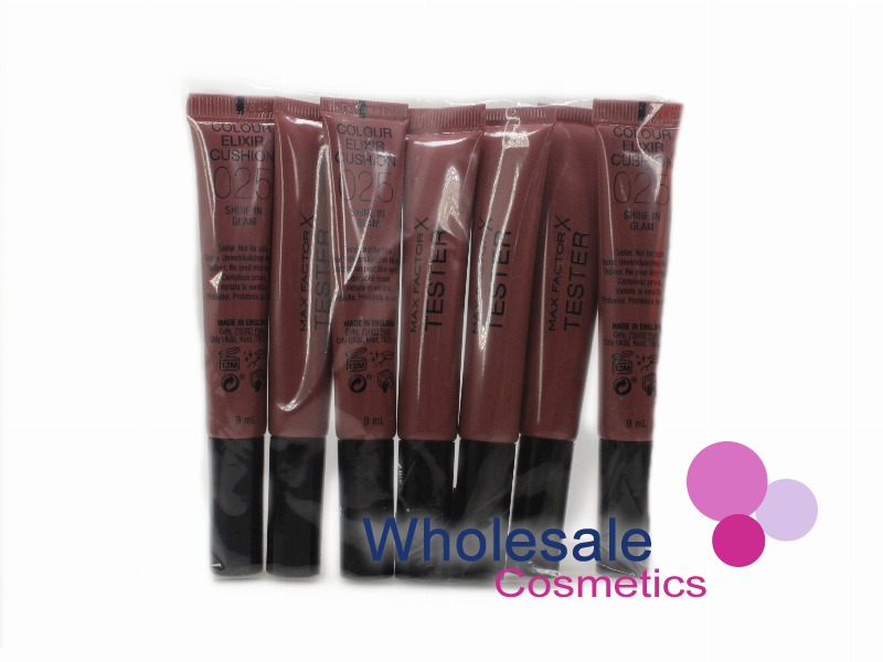 7 x Max Factor Elixir Cushion Lip Color 9ml TESTER STOCK - 025 SHINE IN GLAM